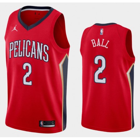 Maglia New Orleans Pelicans Lonzo Ball 2 2020-21 Jordan Brand Statement Edition Swingman - Uomo